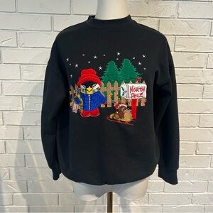 Black Penguin Holiday Sweatshirt